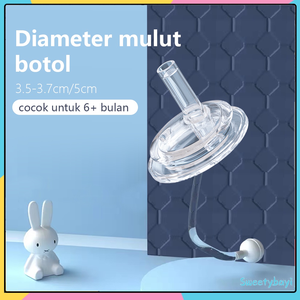 Sweetybayi Pengganti dot sedotan silikon Pengganti dot botol susu BPA Free Sedotan straw cup