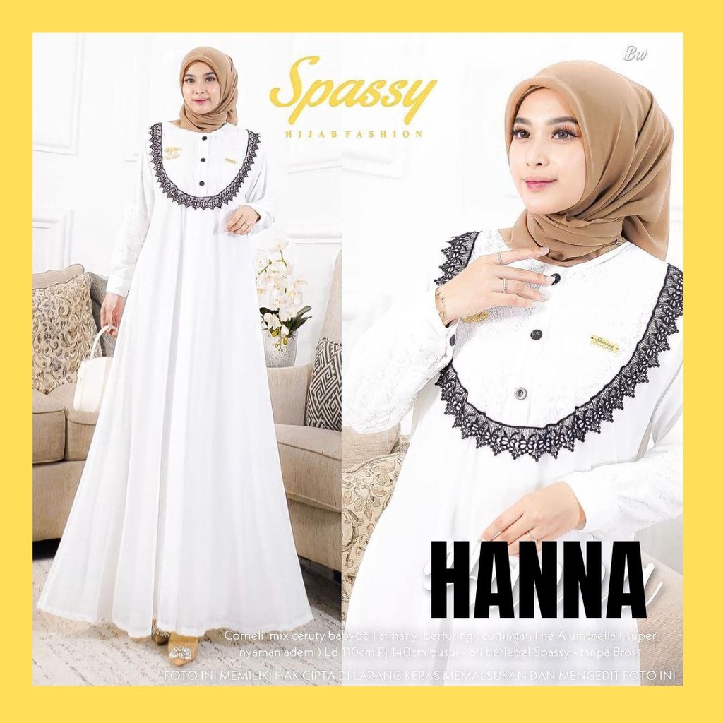 Hanna dress fashion pakaian muslim wanita