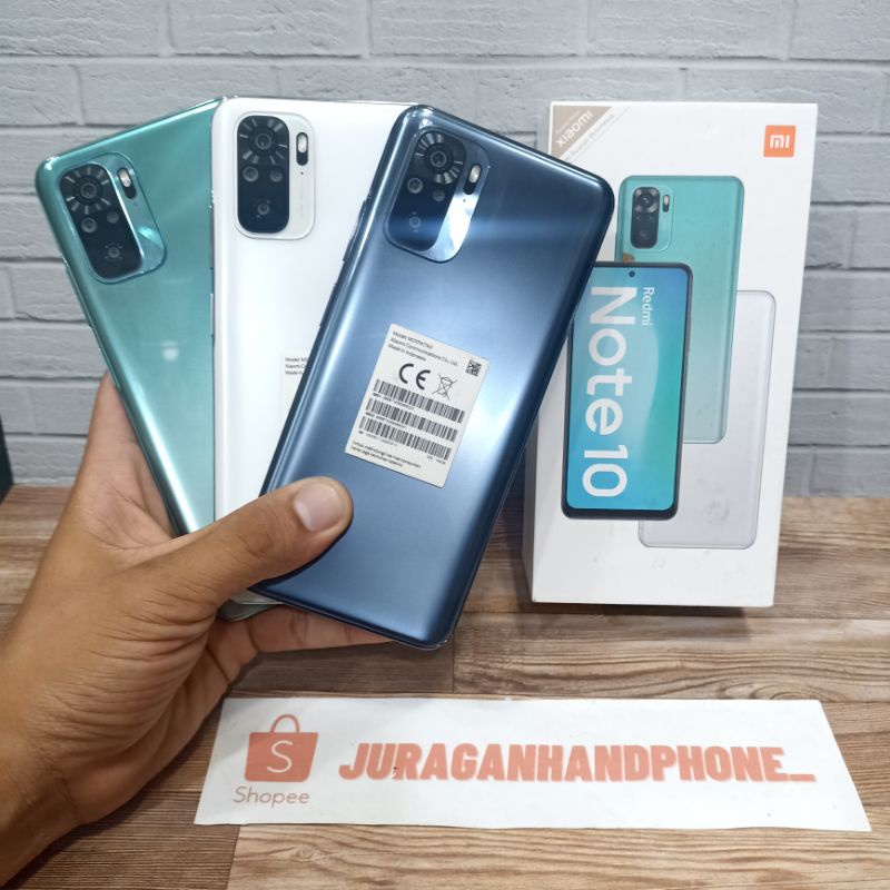 Redmi Note 10 Ram 4GB Internal 64GB 4/64GB Hp Second Seken Bergaransi