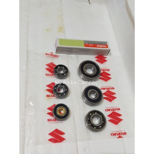 Bearing Laher rasio 6pcs+ lem, Suzuki Spin 125/skywafe SkyDrive, Hayate