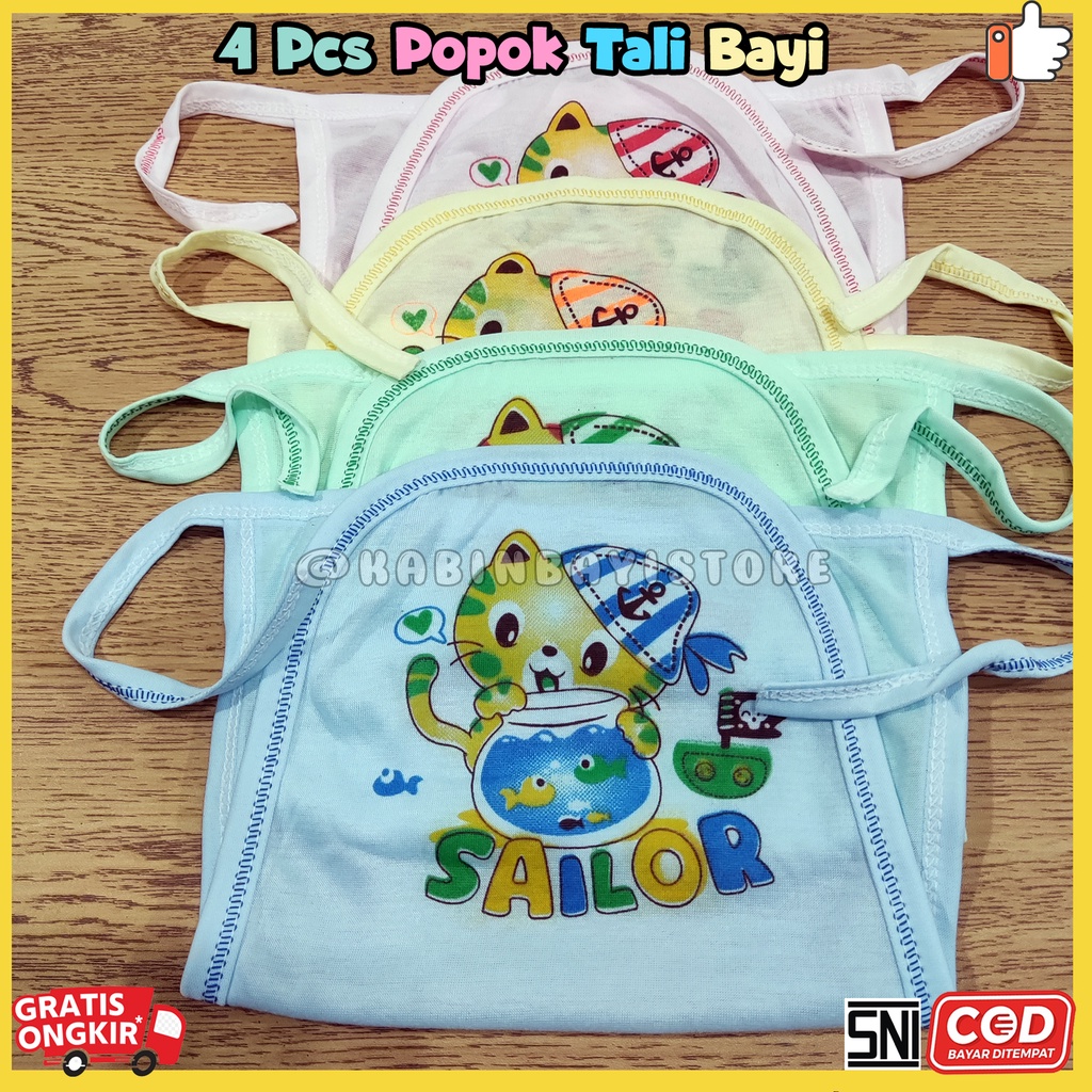 4 Pcs Popok Bayi Tali Warna SNI