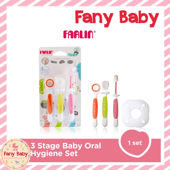 FARLIN 3-STAGE BABY ORAL HYGIENE SET