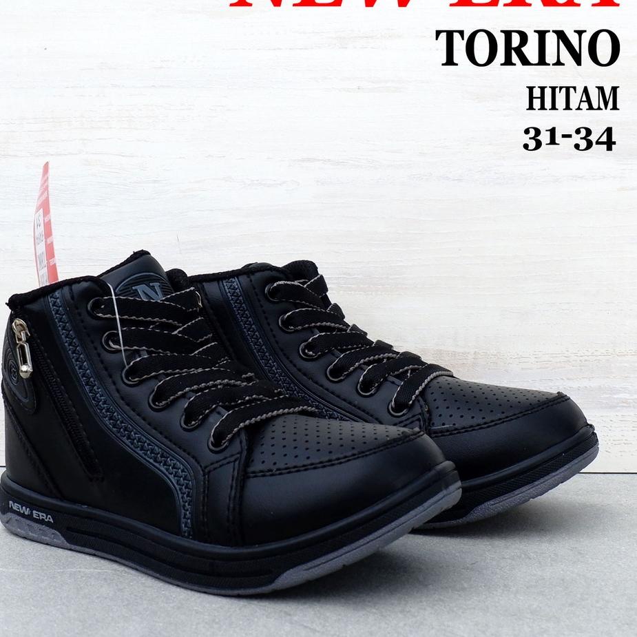 ⚡TOK SIAP 【COD Sepatu sekolah NEW ERA - REBECCA 808 & TUSCANY & TORINO - size 31- 34 -  sepatu boot 