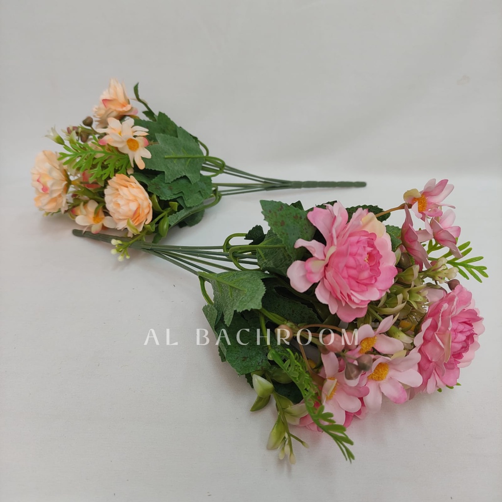 BUNGA PLASTIK PEONY MAHKOTA B8105 BUNGA ARTIFICIAL DEKORASI WEDDING