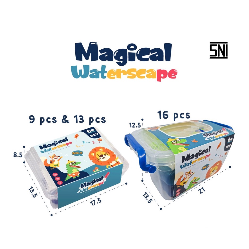 Mainan Anak Magical Waterscape DIY Edukasi Kreatif  Kreatifitas Jelly Soap Warna Viral Prakarya