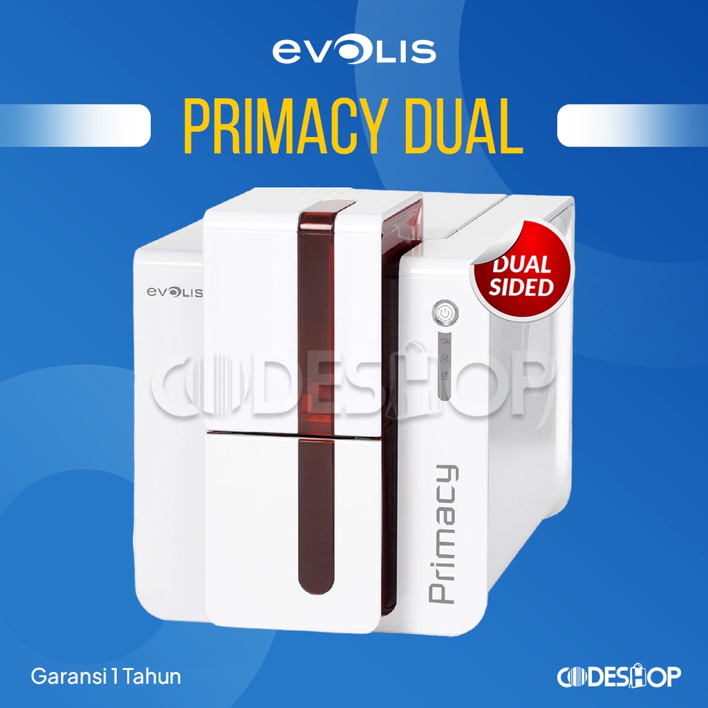Printer ID Card Evolis Primacy Dual Side Cetak Kartu Dua Sisi