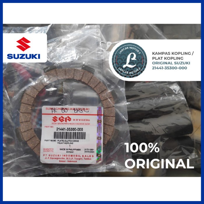 Plat Kampas Kopling Fr80 Fr 80 Asli Ori Sgp Suzuki 21441-35300-000