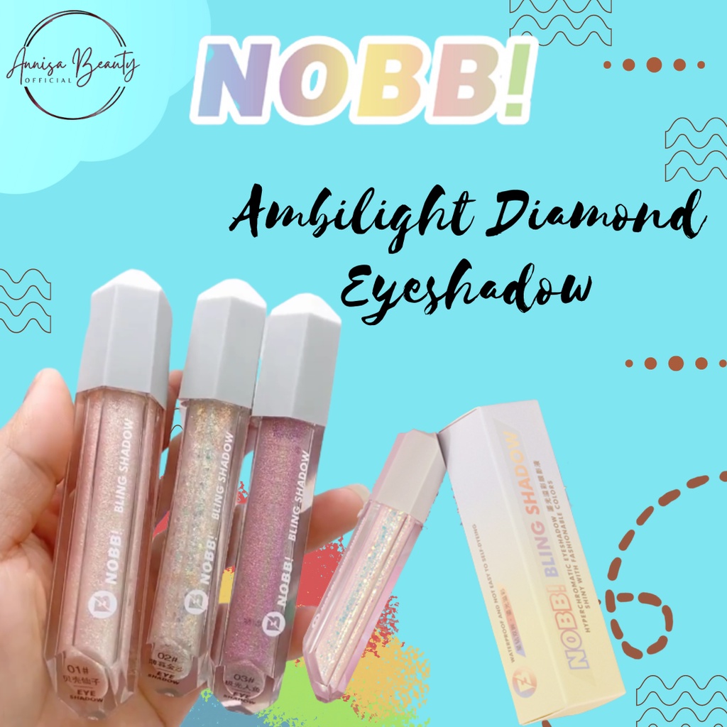 [BPOM][100%ORI&amp;READY]NOBB！Ambilight Diamond Eyeshadow Dynamic Mermaid Color High Light And Fine Flash Makeup