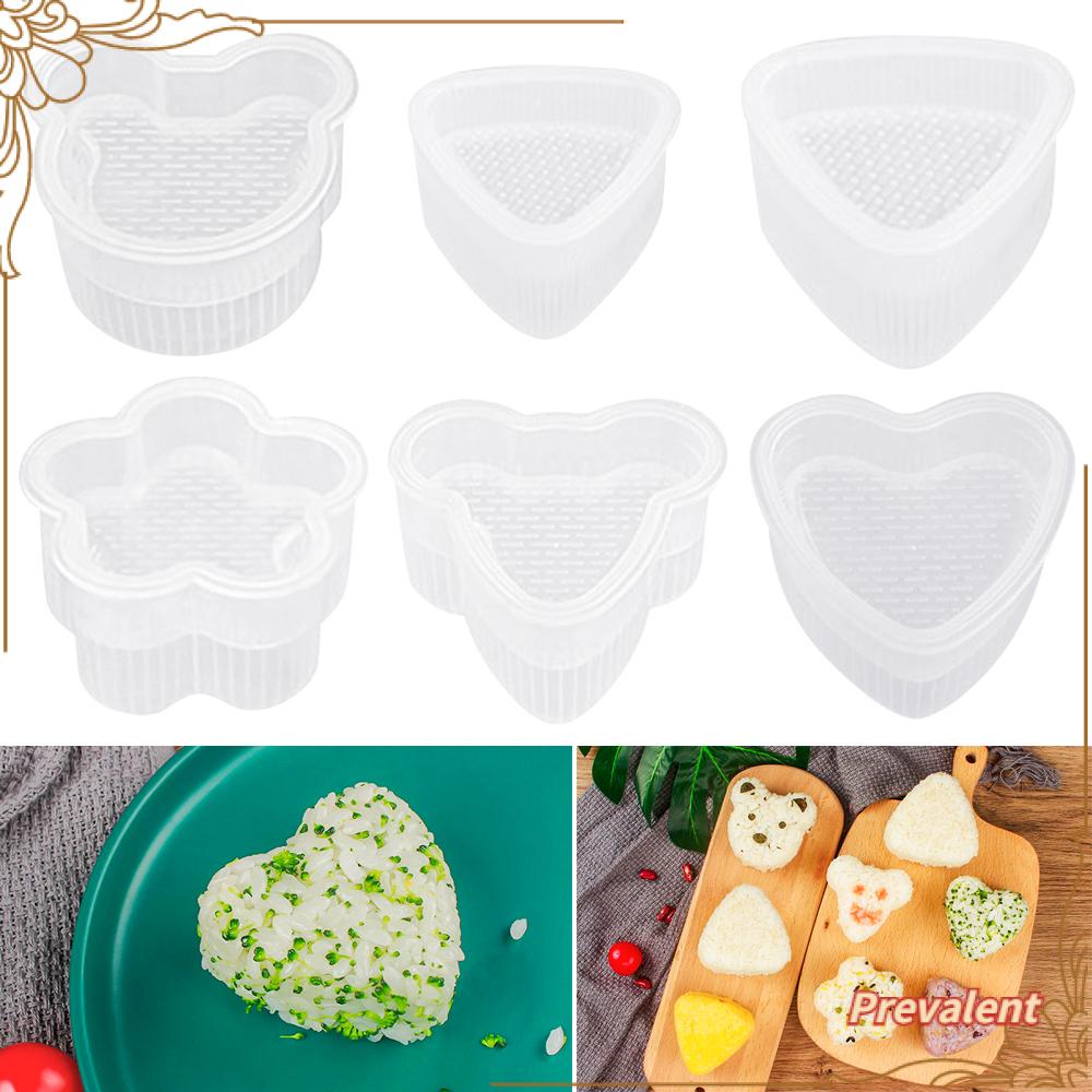 Preva Sushi Rice Mold DIY Sushi Bento Aksesoris Gadget Dapur 6bentuk Sandwich Maker