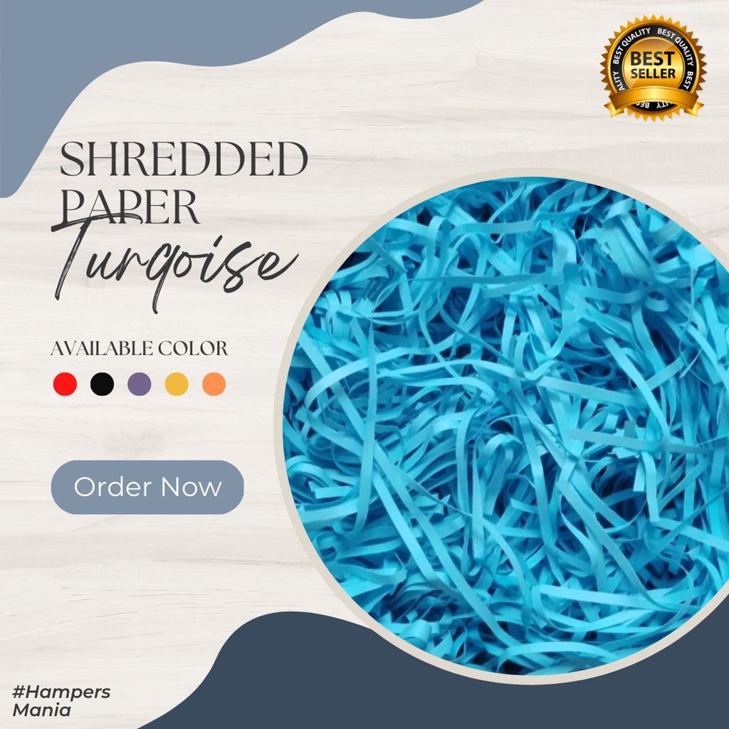 

Kertas serut warna turqoise premium/kertas cacah hampers/kertas serut