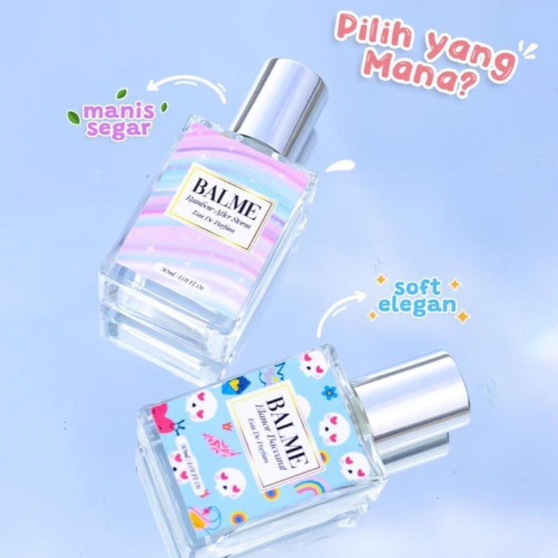 Balme Parfum Parfume Farfum Minyak Wangi Wanita Pria Cewek Cowok Anak Unisex Tahan Lama Dan Wangi Semprot Spray Roll On 24 Jam Non Alkohol Original 100% Elanor Baccarat