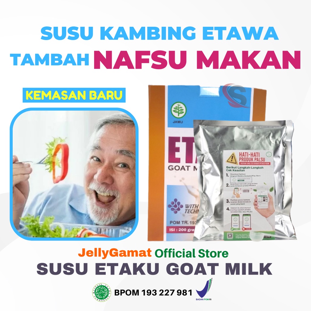 

Obat Nafsu Makan Kurang, Lansia Susah Makan, Penambah Nafsu Makan Anak - Susu Kambing Walatra Etaku