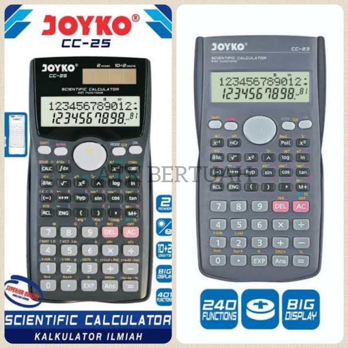 

TERUJI SCIENTIFIC CALCULATOR KALKULATOR ILMIAH SEKOLAH