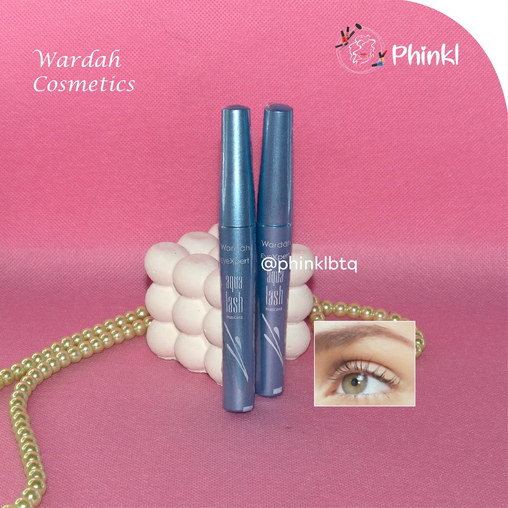 `ღ´ PHINKL `ღ´ ᘺᗩᖇᕲᗩᕼ  Wardah eye xpert aqualash mascara waterproff melentikan hitam tebal eyelash eyelashes