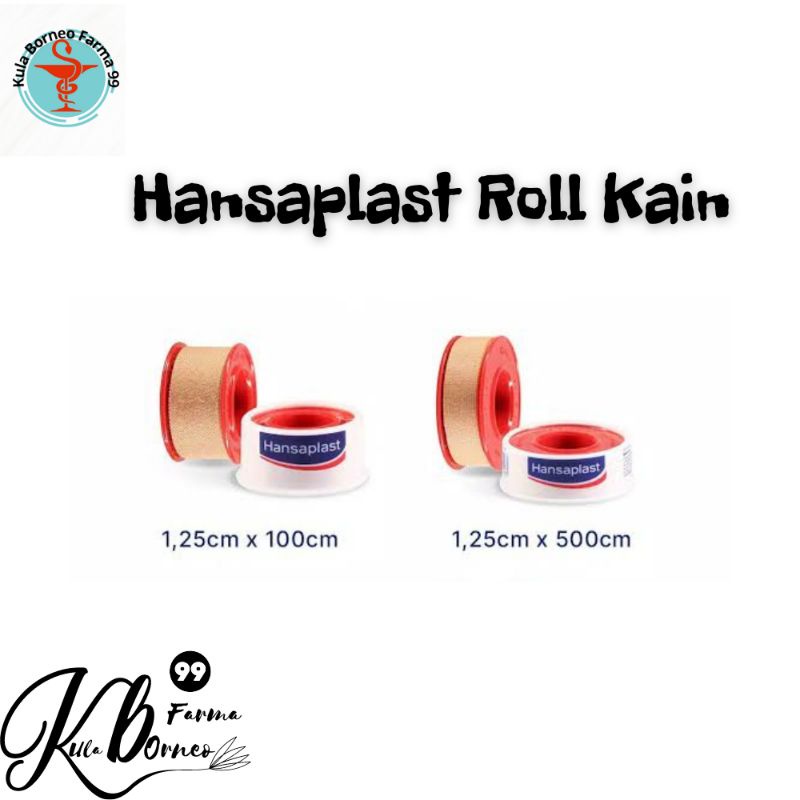 Hansaplast Roll Kain 1,25 x 1M &amp; 1,25 x 4,5M