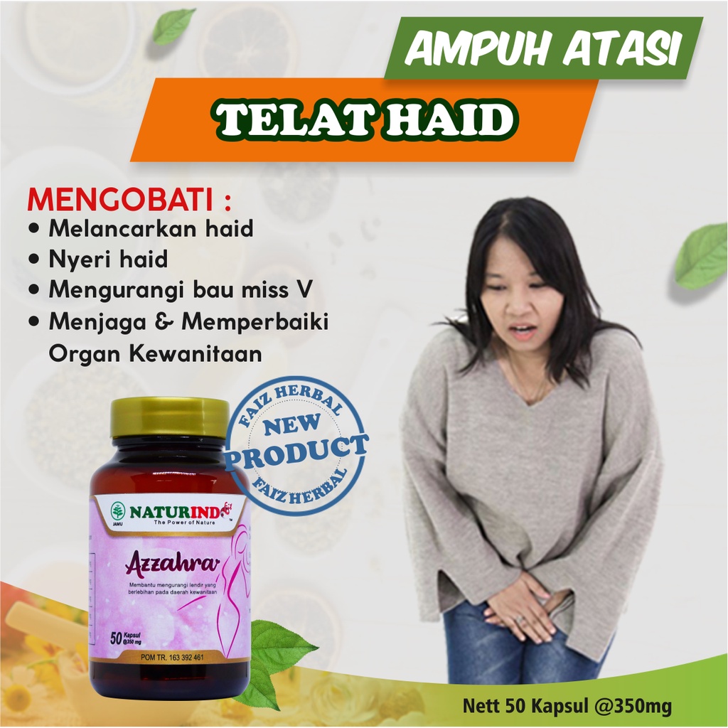 obat pelancar haid gangguan hormon nyeri haid telat haid sakit datang bulan herbal ampuh azzahra nat