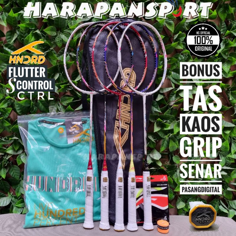 RAKET BADMINTON HUNDRED FLUTTER S CONTROL HNDRD CTRL ORIGINAL 100%