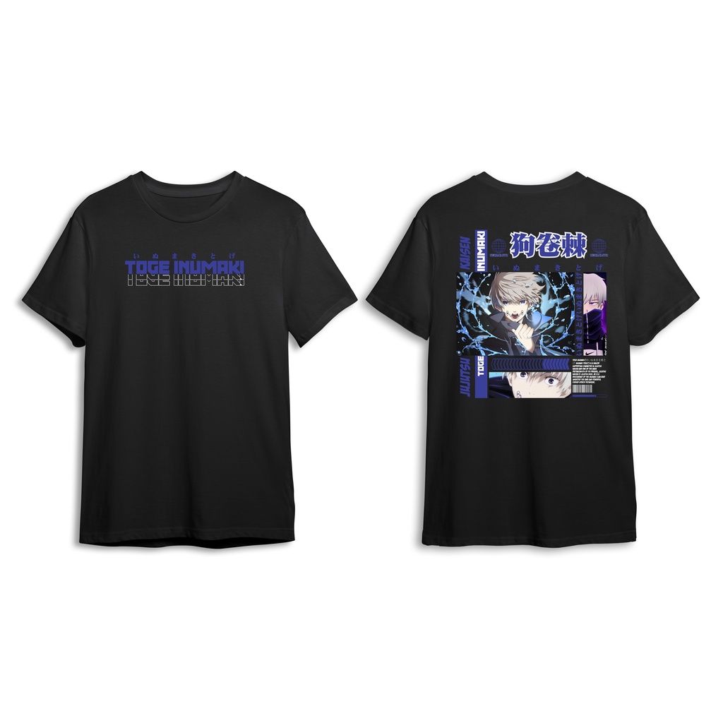 KAOS ANIME JUJUTSU KAISEN TOGE INUMAKI BAJU TOGE INUMAKI PRIA WANITA
