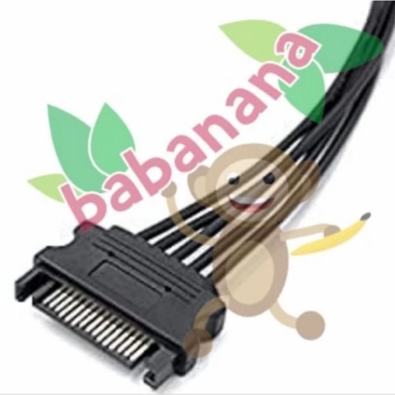 KABEL SATA POWER 1 TO 5 SPLITTER CABANG HDD SSD EXTENSION CABLE EXTENDER HARD DRIVE KOMPUTER