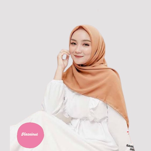 [ COD ] New 60+ Warna Daily Hijab Bella Square | Hijab Segi Empat Double Hycount | Hijab Segi Empat Bella Square-HAZELNUT