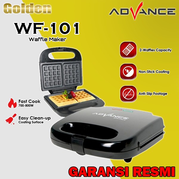 ADVANCE WF101 / WF-101 Waffle Maker Pemanggang Roti Elektrik 2 Lapis