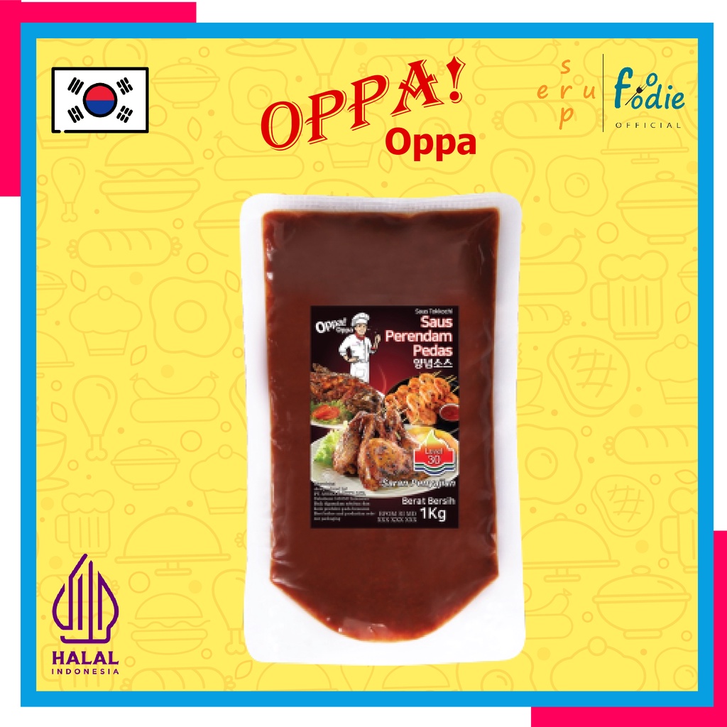 

SUPERFOODIE Saus Perendam Ayam / Bumbu Saos Perendam Ayam / Cemilan Bumbu Sauce Perendam Ayam Spicy / Jajanan Sehat Korean Food Bumbu Korea Perendam Ayam Pedas Level 30 Berat 500 Gram