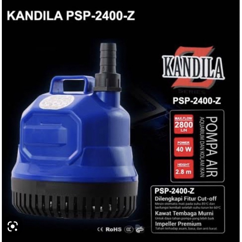 KANDILA PSP 2400 Z Pompa Air Celup Aquarium Kolam Ikan PSP2400Z Submersible Water Pump PSP 2400Z