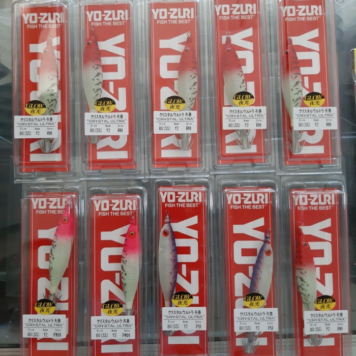 ___] Yozuri Squid Jig Crystal Ultra Cloth 80ss NEW Japan