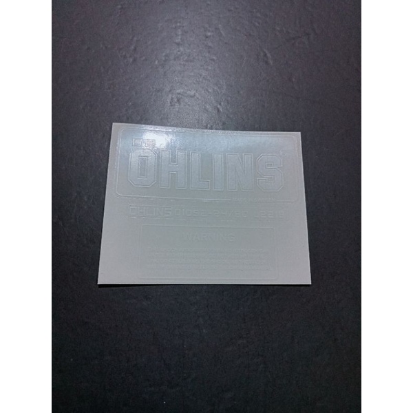 sticker shock tabung Ohlins