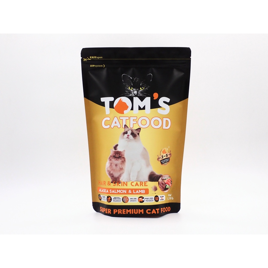 Nobira98 Cmk Tom'S Cat Food Hair & Skin Care 1.2Kg 34% Protein - Toms Dry Food
