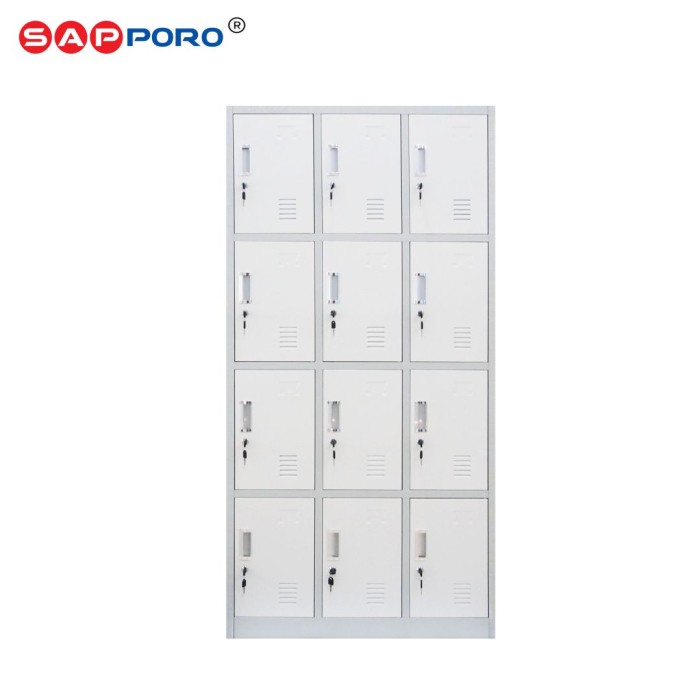 

EKSLUSIF SAPPORO KOLN 12 - Loker Besi 12 Pintu Steel Locker 12 Doors Code 1190