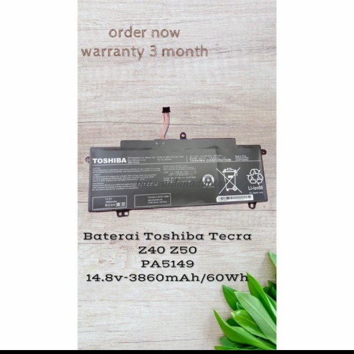 Baterai TOSHIBA Tecra Z40-A Z40-B Z40-C Z50-A-11 / PA5149U-1BRS 5149