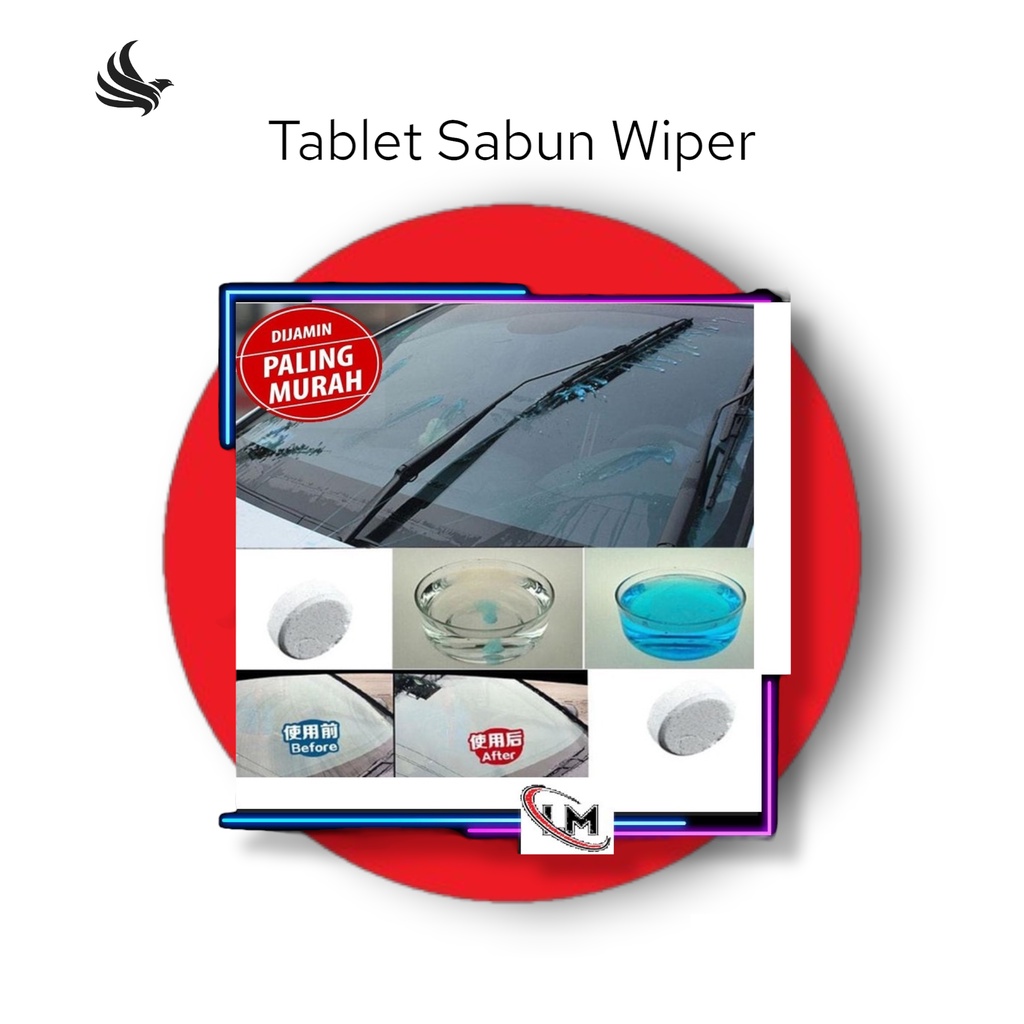 Indoholic Tablet Sabun Pembersih Wiper Kaca Mobil Cleaner Obat