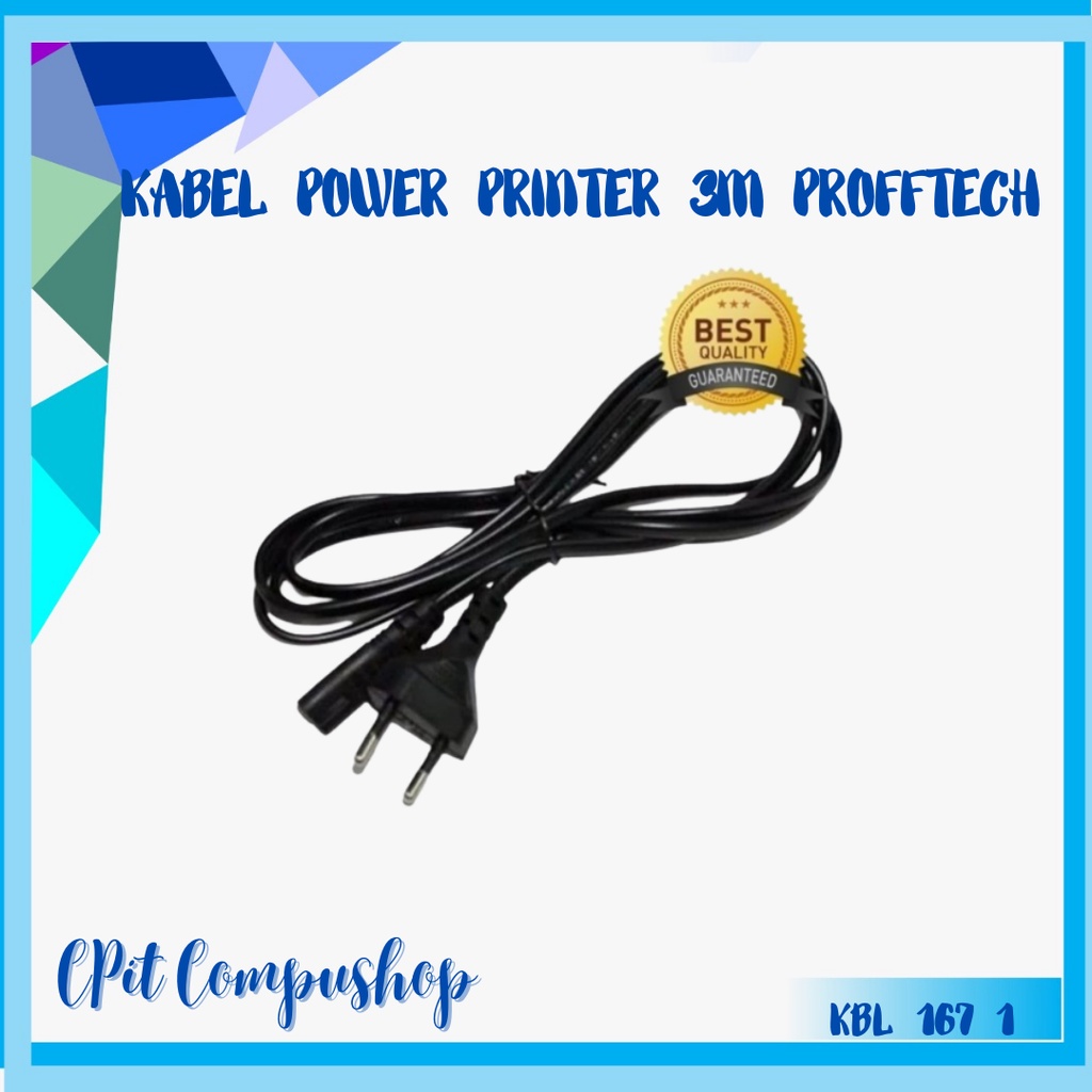 Jual Kabel Power Printer 3 Meter. Kabel angka 8 | Shopee Indonesia