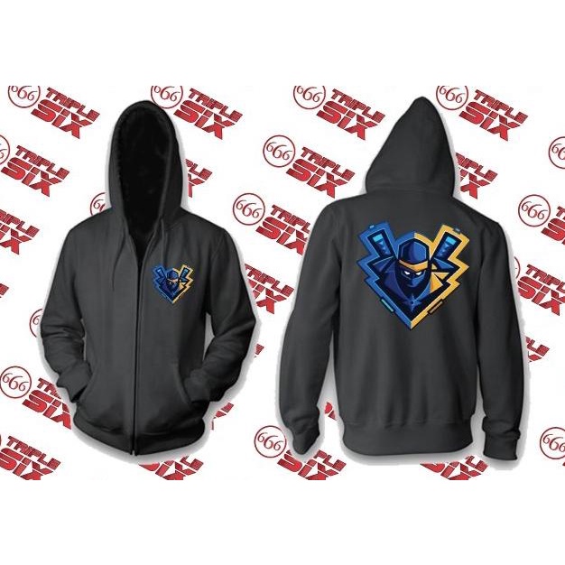 Jaket Hoodie Zipper Fortnite Streamer Ninja