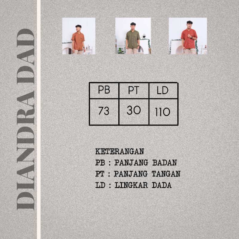 DIANDRA DEWASA - Promo 10.10 Atasan Kemeja Couple Eart Tone Tunik Keren Murah Cewe Cowo