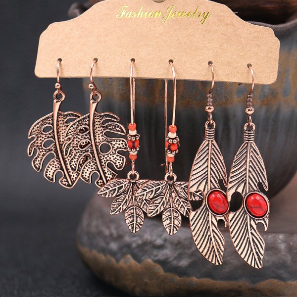 Set Anting Gantung Boho Gypsy Tribal Etnik Wanita Hias Rumbai Untuk Festival