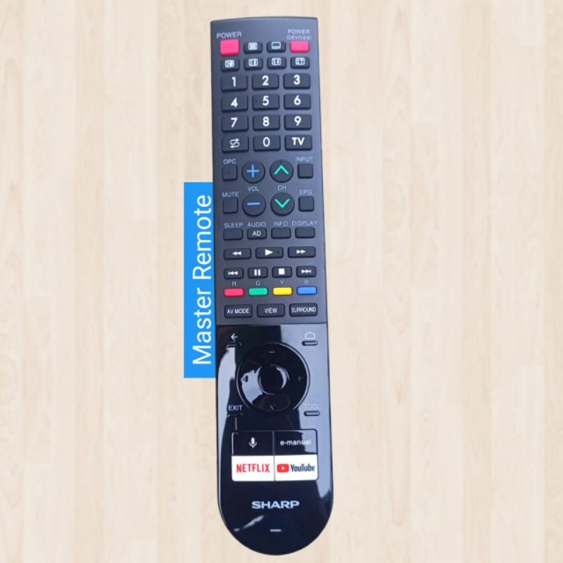 Remote Remot Led Sharp AQUOS ANDROID Original Seri AL1X Smart TV