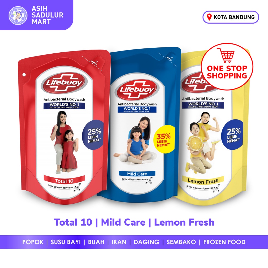 Sabun Mandi Cair Lifebuoy Refill Isiulang 825ml murah promo gosend diskon Bandung gojek grosir