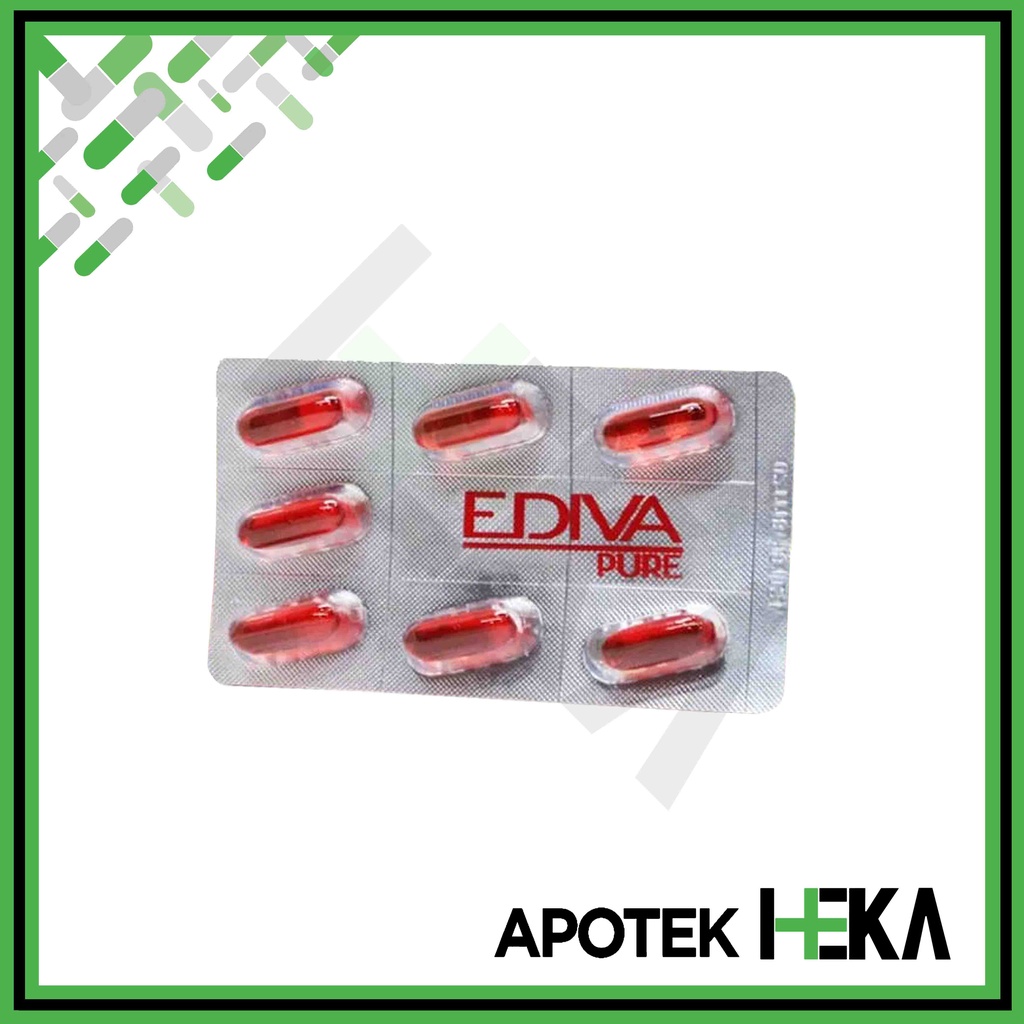 Ediva Pure Strip isi 7 Kapsul - Suplemen Meringankan Gejala Menstruasi (SEMARANG)