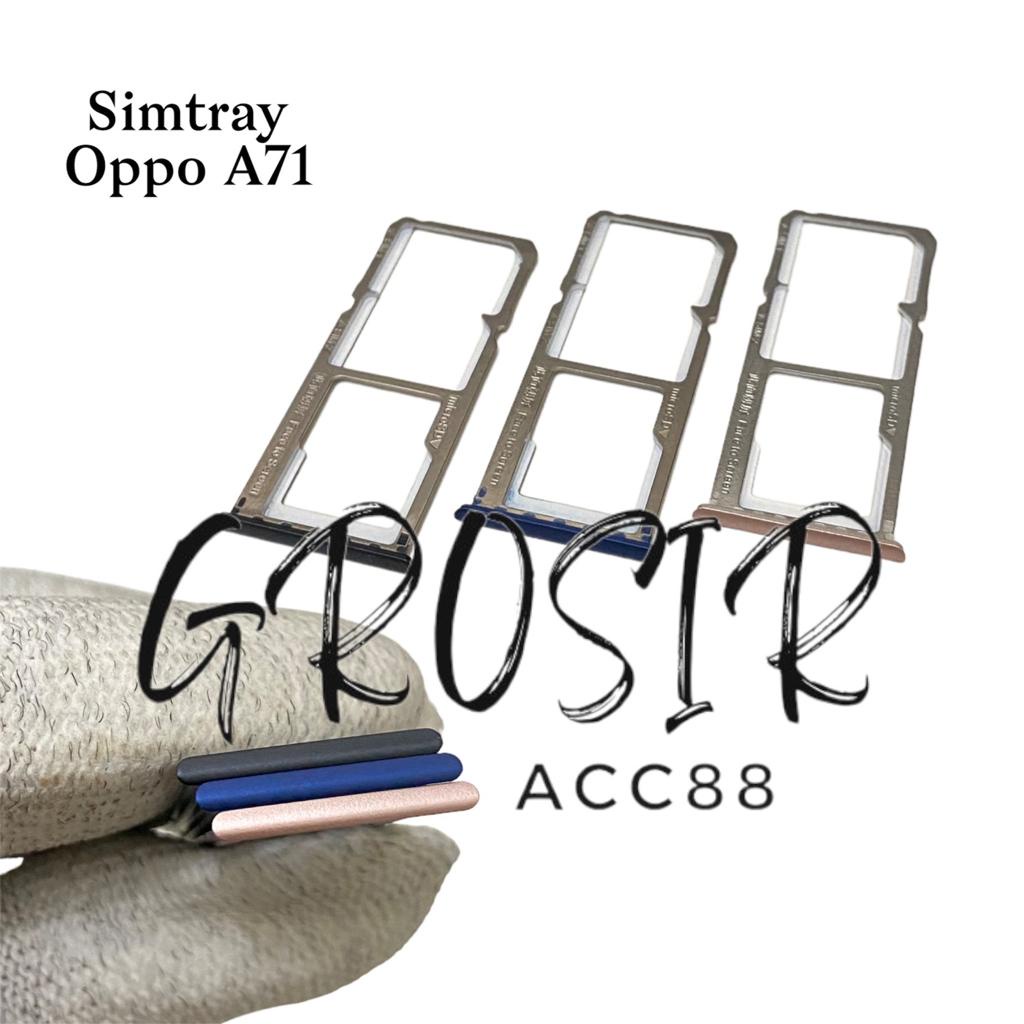 Simtray Simlock Slot Sim Dudukan Tempat Kartu Simcard Oppo A71 Original