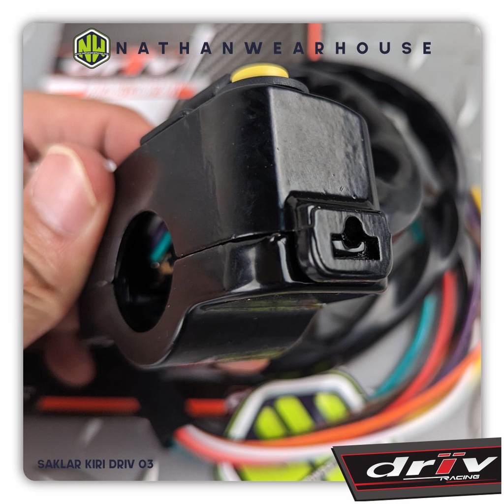 Saklar Holder Kiri Engine On Off Klakson Lampu Jauh Dekat Sein Driv 03