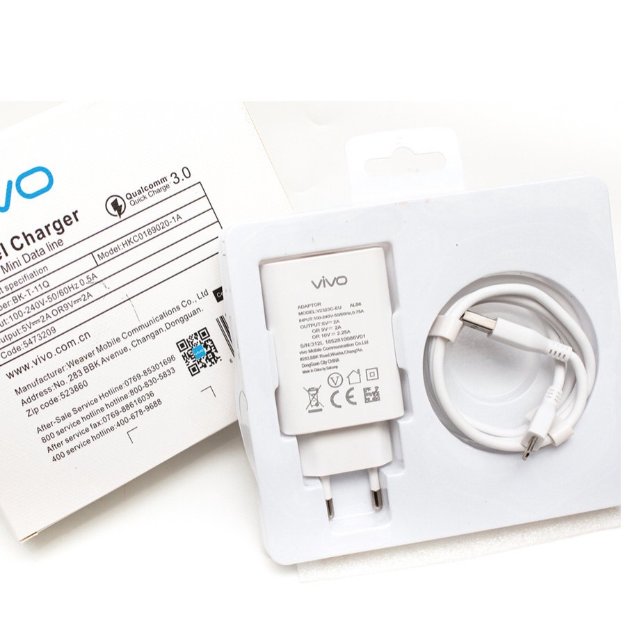 CHARGER VIVO FAST CHARGING Z1 PRO MICRO USB FAST CHARGER ORIGINAL