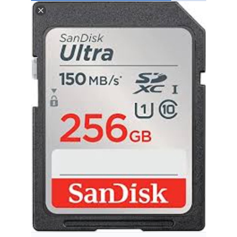 Sandisk Ultra SDXC Card class 10 256GB 150MBPS