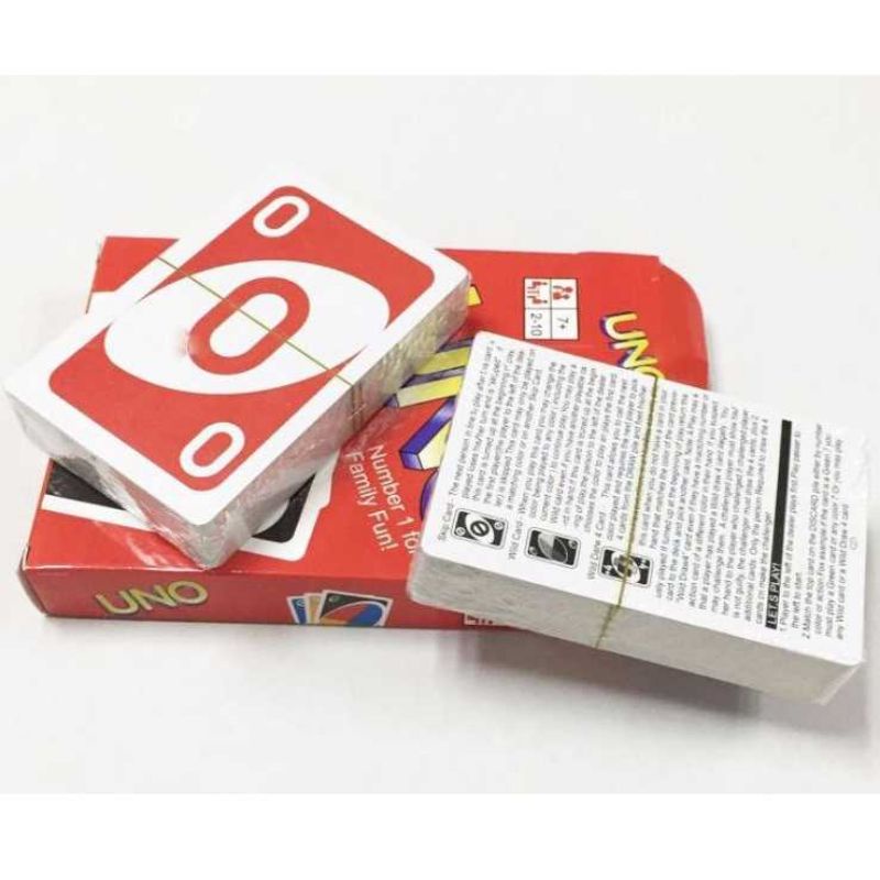 UNO Card Game 2 Pack Set Permainan Keluarga Mainan Anak Kado Hadiah Present