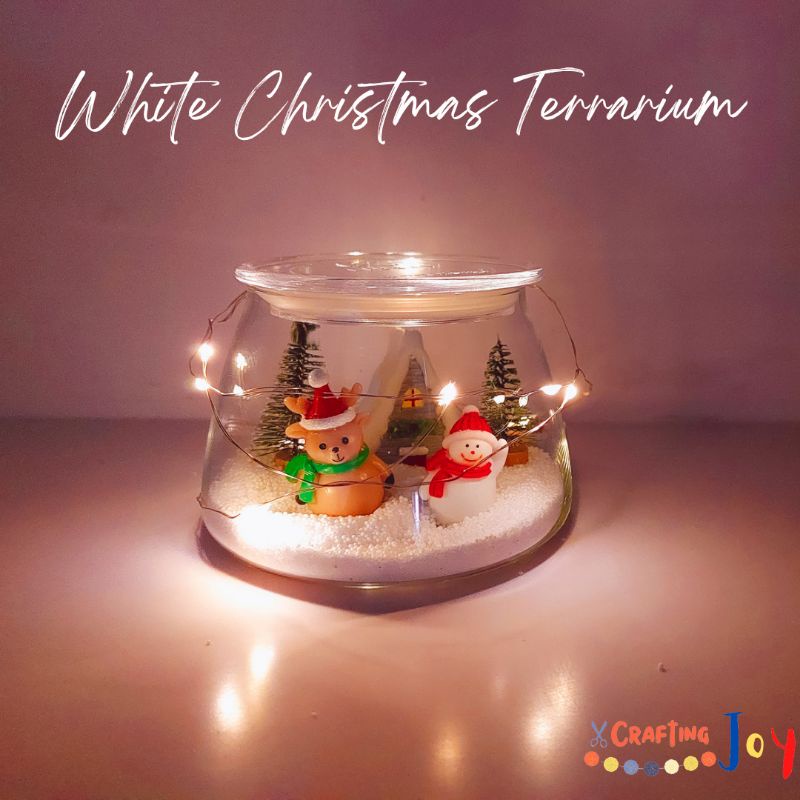 DIY Christmas Terrarium / Aktivitas anak terrarium Natal / Terarium