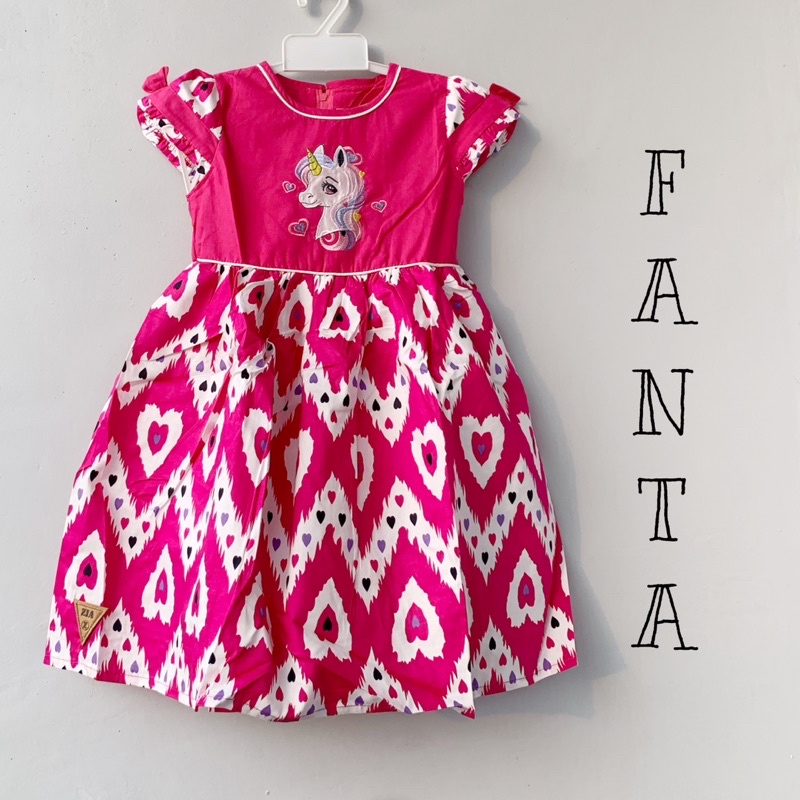 PONI DRESS DRESS ANAK ZIA COLLECTION PONI 3-8TAHUN