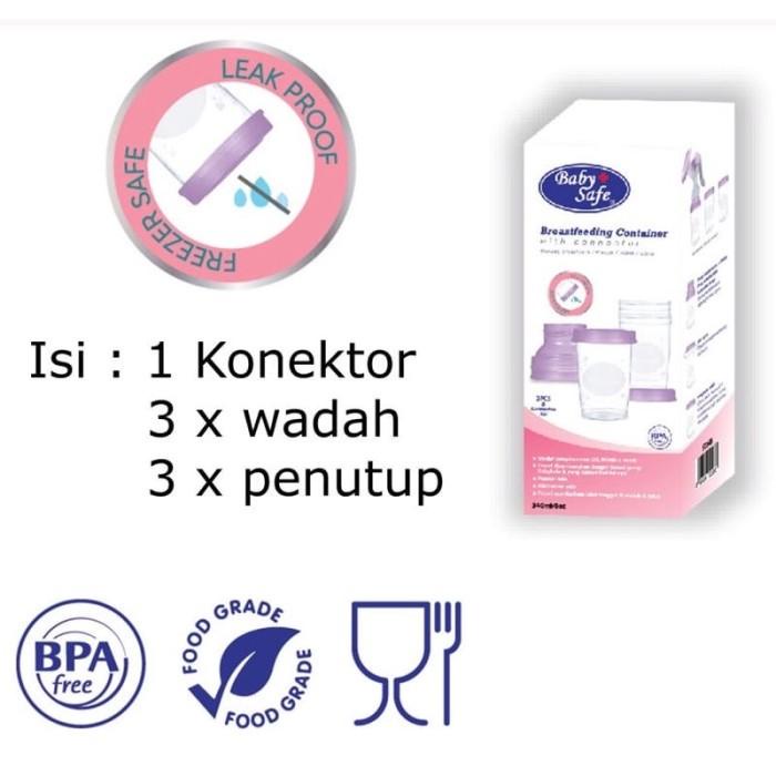 Baby Safe Breastfeeding Container | Kontainer Wadah Tempat Simpan ASI | MPASI