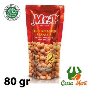 

Mister Pi Kacang Panggang MrP 80 gr Chili Roasted Peanuts Rasa Pedas