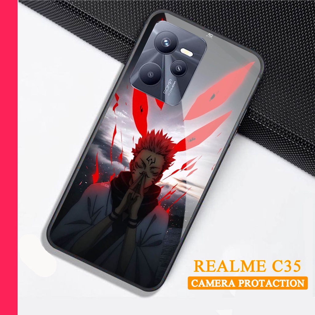 Softcase Glass Kaca REALME C35 - Case Handphone REALME C35 [T96]